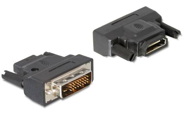 Delock Adapter DVI-25pin m – HDMI f mit LED