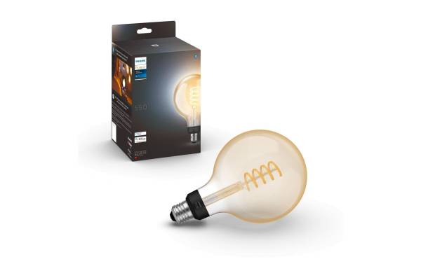Philips Hue Leuchtmittel White Ambiance, E27, Filament, Giant Globe, BT