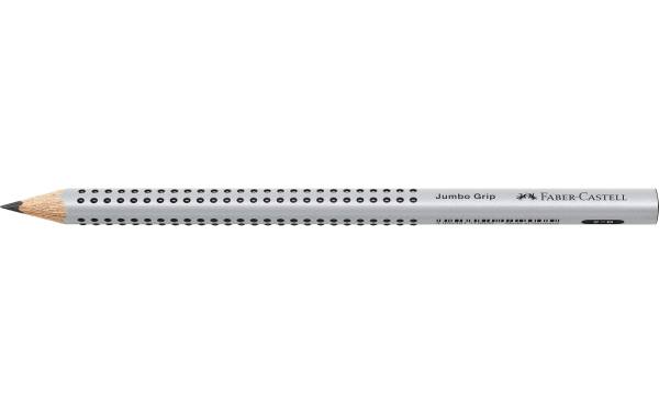 Bleistift Jumbo GRIP B 3-eckig, silber FABER-CA. 111900