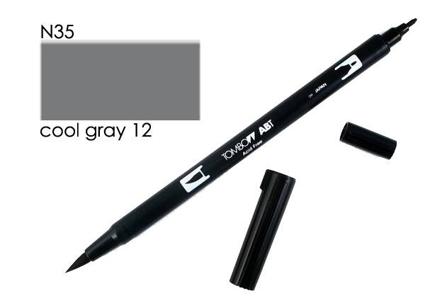 Dual Brush Pen N35 cool gray 12 TOMBOW ABT