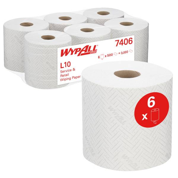 Kimberly-Clark Papierwischtücher Midi Wypall Roll Controll &amp; Reach Plus – L10
