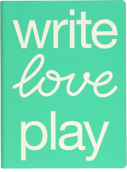 NUUNA Notizbuch Graphic L 56383 WRITE LOVE PLAY 256 Seiten
