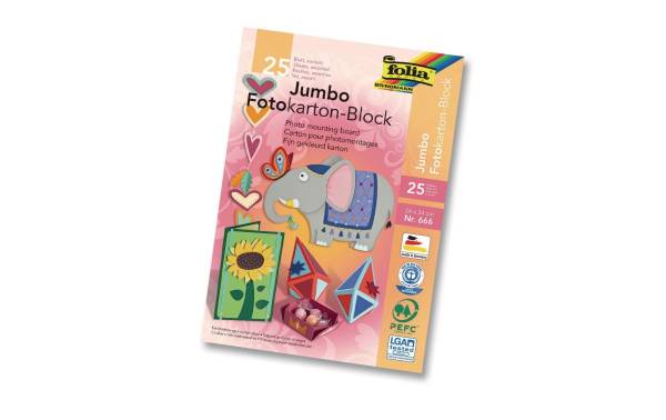 folia Jumbo Fotokartonblock, (B)240 x (H)340 mm, 300 g/qm