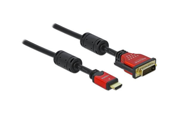 Delock Kabel HDMI – DVI-D 24+1, 2 m