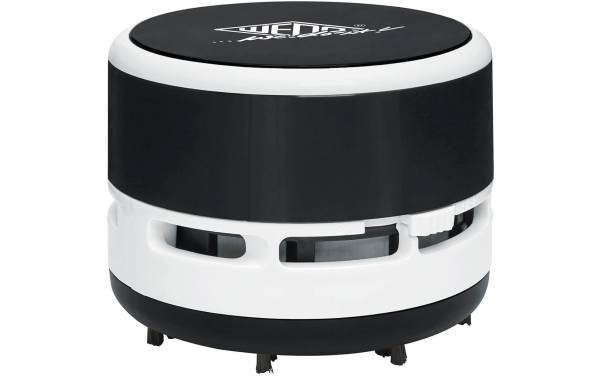 WEDO Mini-Tischstaubsauger, Kunststoff, schwarz/weiß