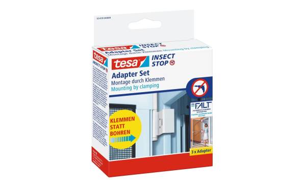 tesa Adapter Set Insect Stop FALT Weiss