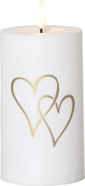 LED Memorial Kerze Flamme Heart