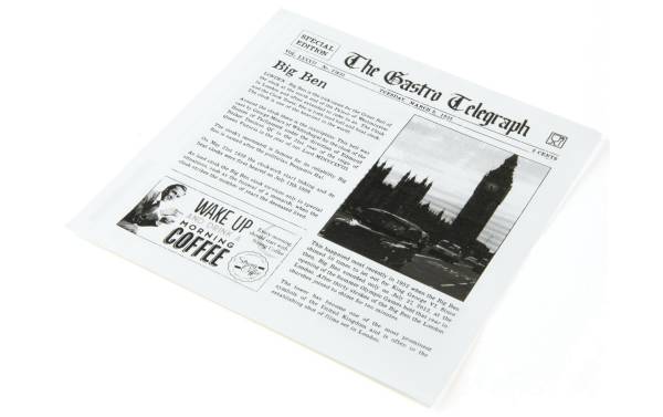 Sier Sandwich-Beutel News Paper 13 cm x 15 cm, 300 Stück