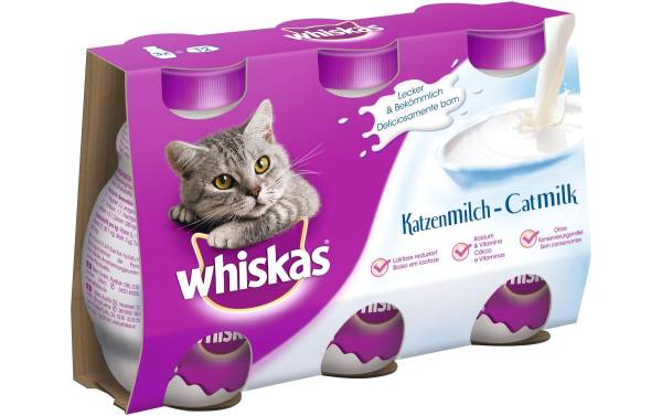 Whiskas Katzen-Snack CatMilk, 3 x 200 ml