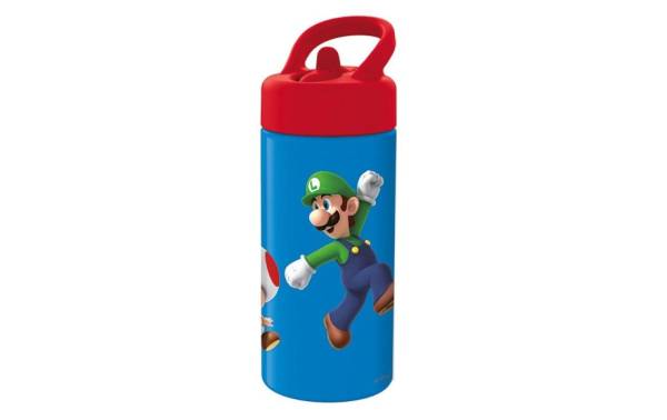 Amscan Trinkflasche Super Mario 410 ml, Blau