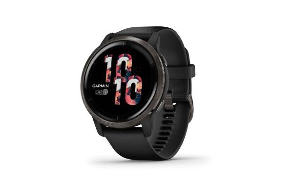 GARMIN Sportuhr Venu 2 Schwarz/Grau