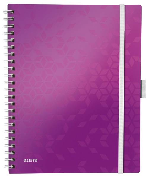 Spiralbuch WOW A4 violett LEITZ 46440062