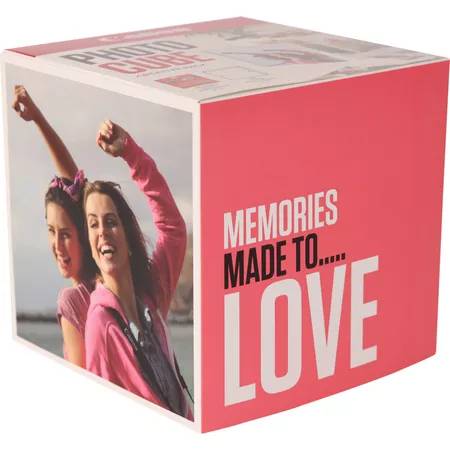 CANON Photo Cube Creative 13×13 pink PP2015x5 Acryl Fotorahmen inkl. 40 Bl.