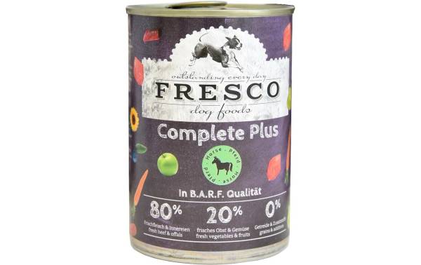 FRESCO Nassfutter Complete Plus Pferd 400 g