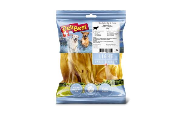 DeliBest Kausnack Light Lammohren, 150 g