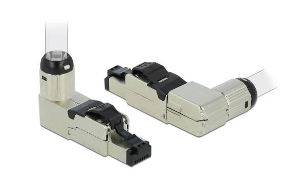 Delock Stecker RJ45 Cat.6A Feldkonfektion, 1 Stück, werkzeugfrei