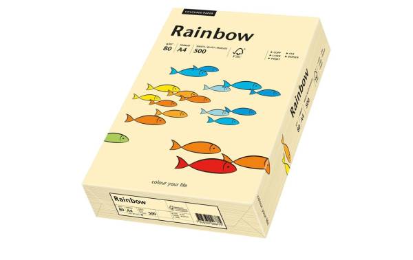 Rainbow Papier FSC A4 80g, chamois 500 Blatt PAPYRUS 88042276