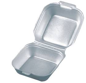 PAPSTAR Burgerbox eckig, XPS, Maße: 120 x 120 x 75 mm