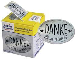 AVERY ZW. Zweckform Promotion-Etiketten "Danke", silber