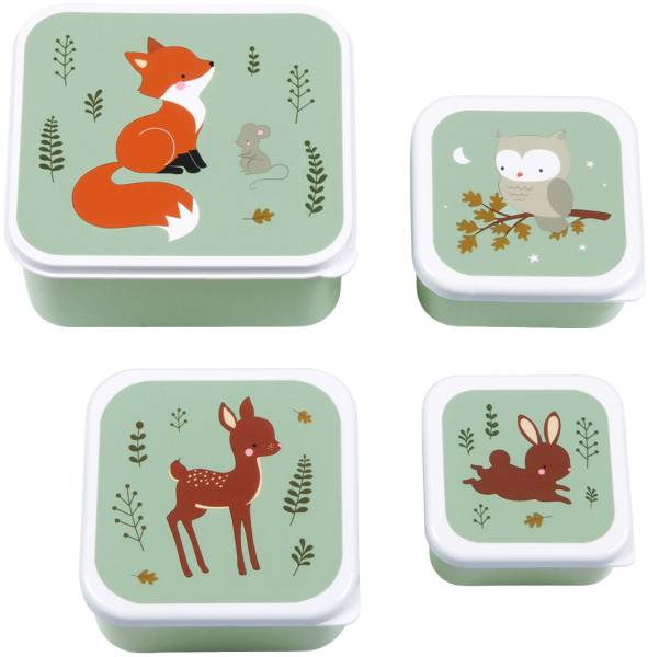 Lunch &amp; snack boxset Forest friends ALLC SBSEFF45