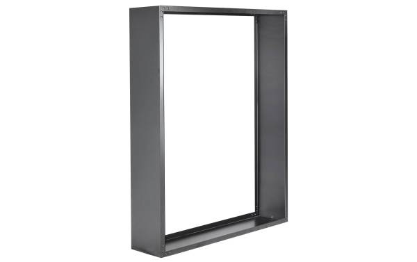 Innovesta Holzregal Metall, 144 x 35 x 180 cm, Schwarz