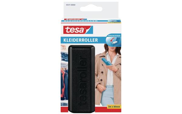 tesa Fussel-Roller, 3 m x 80 mm, mit Klappmechanismus