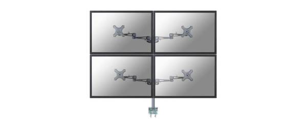 Neomounts by NewStar Tischhalterung FPMA-D935D4 bis 10 kg – Schwarz