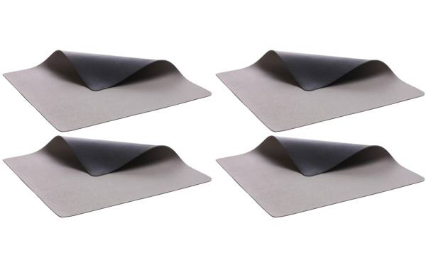 Bitz Tischset 33 cm x 46 cm, 4 Stück, Schwarz/Grau