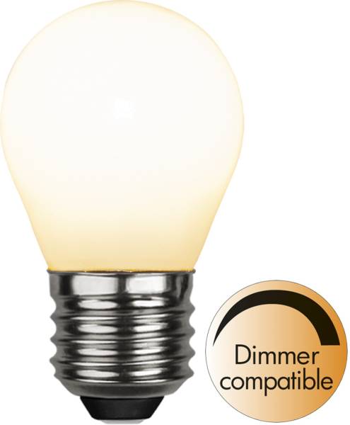 LED Leuchtmittel E27 G45 Opaque filament RA90
