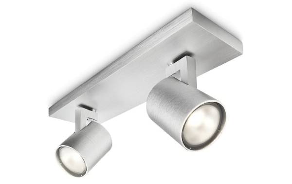 Philips Aufbauspot Runner, 2 x GU10, 20 W, Silber