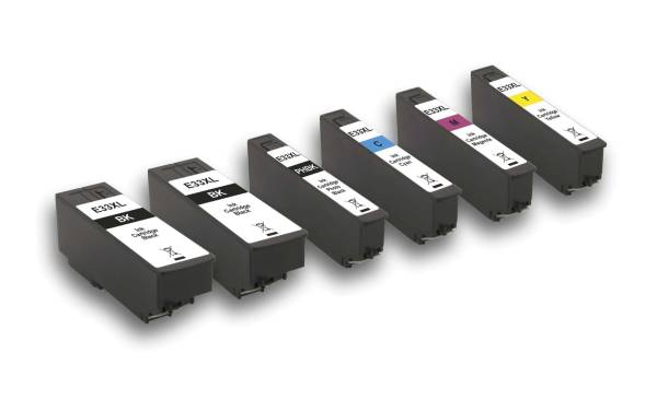 Peach Tintenset Epson T3357 C, M, Y, 3x BK
