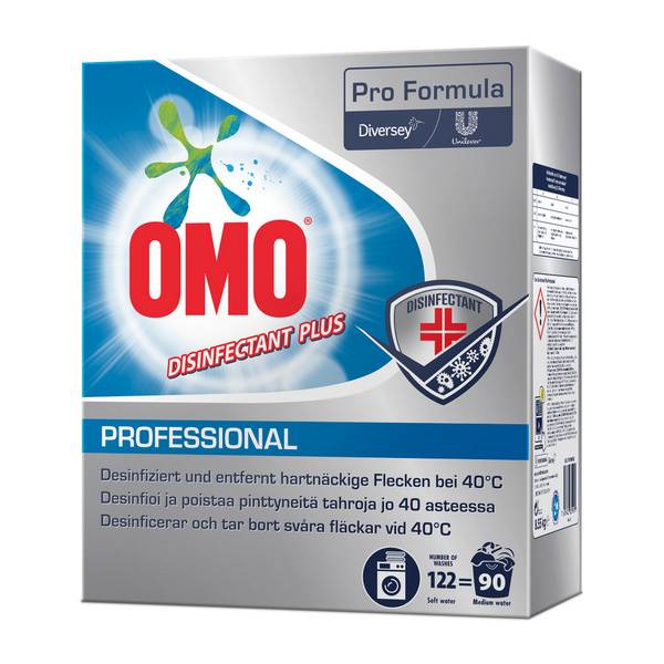 Omo Professional Disinfectant Plus Waschmittel