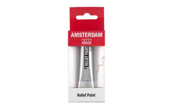 Amsterdam Acrylfarbe Reliefpaint 800, 20 ml, Silber