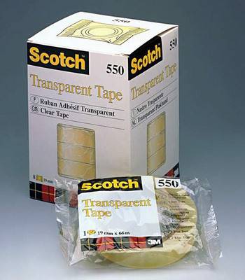 Tape 550 19mmx66m transparent, reissfest SCOTCH 5501966K