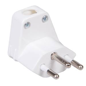 Stecker Typ 12, vertikal, weiss