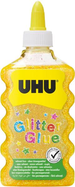 UHU Glitter Glue Maxi 510568 gold, 185g