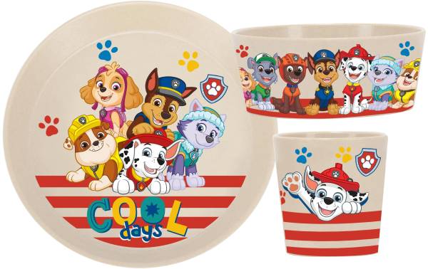 Koziol Kindergeschirrset Connect Paw Patrol, 3-teilig, Sand