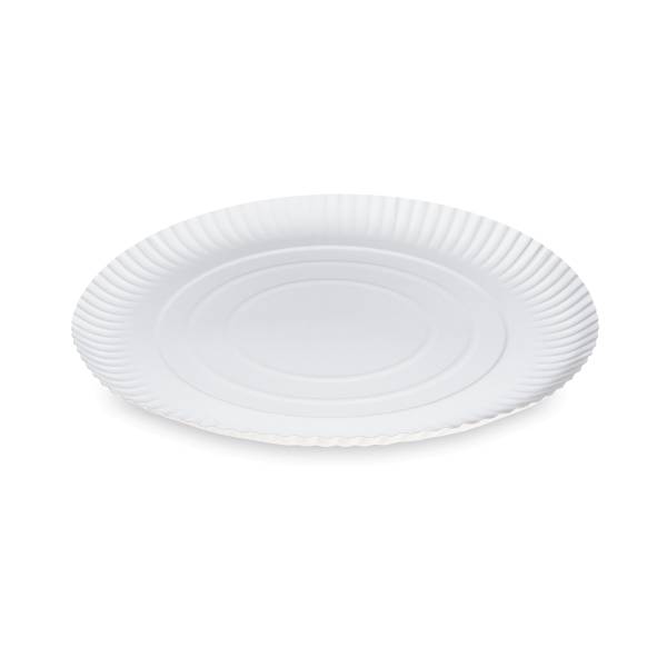 Pappteller tief weiß 29cm RECY – 50 Stück
