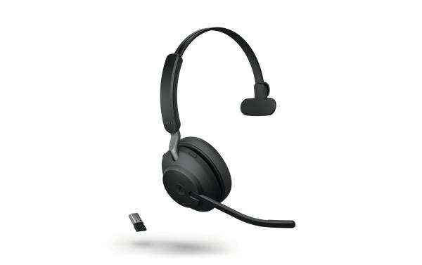 Jabra Headset Evolve2 65 Mono MS Schwarz, USB-A