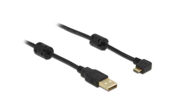 Delock USB 2.0-Kabel 270°gewinkelt USB A – Micro-USB B 1 m