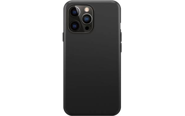 Xqisit Back Cover Silicone Case AB iPhone 14 Pro Max Schwarz