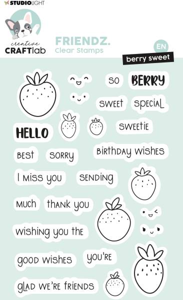 SIZZIX Klarischtstempel Hello sweetie STAMP347 15.5×11.1×0.3cm