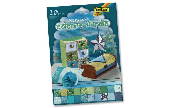 folia Naturpapierblock "KERALA", DIN A4, 20 Blatt