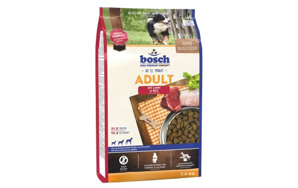 Bosch Tiernahrung Trockenfutter Adult Lamm &amp; Reis, 3 kg