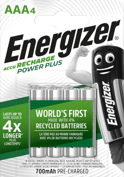 Batterie Akku AAA/HR03, 700mAh, 4 Stück ENERGIZER E30062660