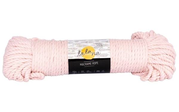lalana Wolle Makramee Rope 5 mm, 330 g, Hellrosa