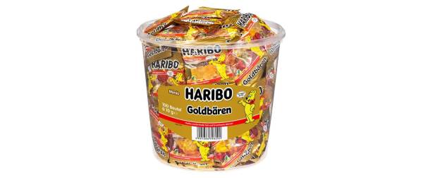 HARIBO Fruchtgummi Goldbären Minis, in Runddose