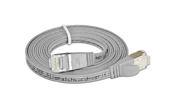 SLIM Slimpatchkabel Cat 6, STP, 5 m, Grau