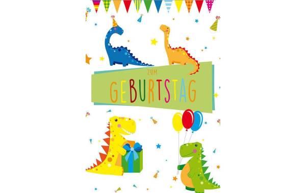 Perleberg Geburtstagskarte Dinos