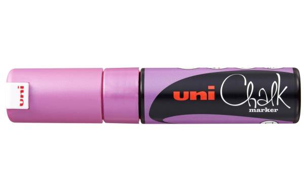 Chalk Marker 8mm PI Metallic rosa UNI-BALL PWE-8K